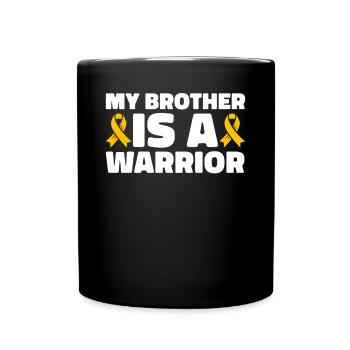 Krebs Im Kindesalter Childhood Cancer Awareness - Tasse einfarbig - Schwarz - Vorne