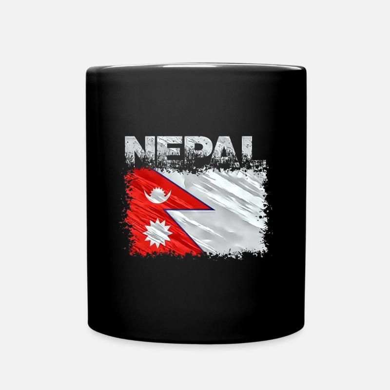 Nepal - Tasse einfarbig - Schwarz