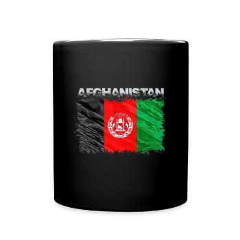 Afghanistan - Tasse einfarbig - Schwarz - Vorne