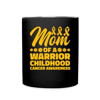Krebs Im Kindesalter Childhood Cancer Awareness - Tasse einfarbig - Schwarz - Vorne