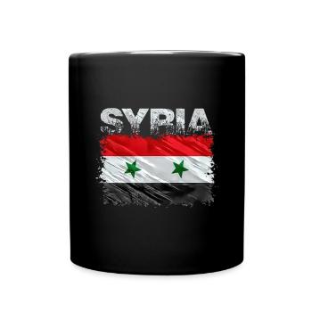 Syrien - Tasse einfarbig - Schwarz - Vorne