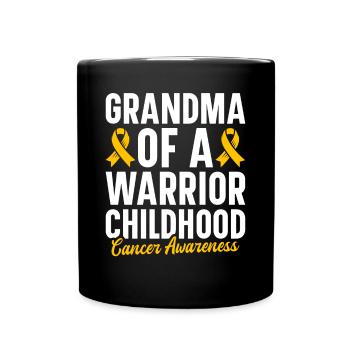 Krebs Im Kindesalter Childhood Cancer Awareness - Tasse einfarbig - Schwarz - Vorne