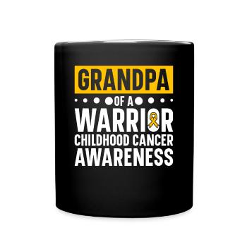 Krebs Im Kindesalter Childhood Cancer Awareness - Tasse einfarbig - Schwarz - Vorne