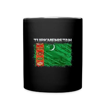 Turkmenistan - Tasse einfarbig - Schwarz - Vorne