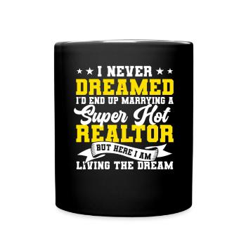 Real Estate Agent Real Estate Agent Gift - Full Colour Mug - black - Front