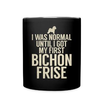 Cadeaux Bichon Frisé - Mug uni - noir - Devant