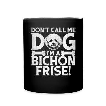 Bichon Frise Gifts - Full Colour Mug - black - Front