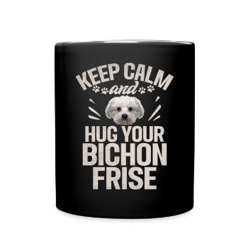 Cadeaux Bichon Frisé - Mug uni - noir - Devant