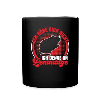 Lemming Vole I think of Lemming - Full Colour Mug - black - Front