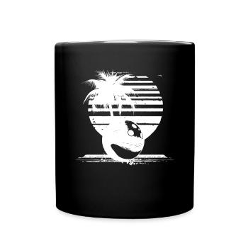 Boule de bowling - Mug uni - noir - Devant