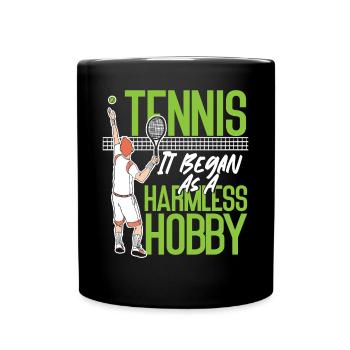 Funny Tennis Player Racket Tennis - Full Colour Mug - black - Front