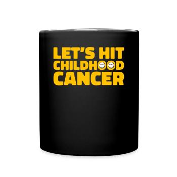 Krebs Im Kindesalter Childhood Cancer Awareness - Tasse einfarbig - Schwarz - Vorne