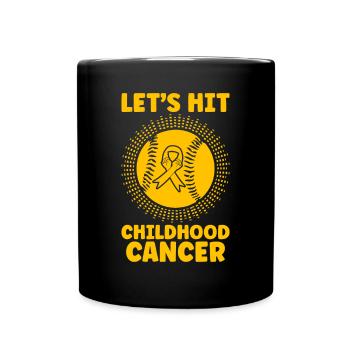 Krebs Im Kindesalter Childhood Cancer Awareness - Tasse einfarbig - Schwarz - Vorne