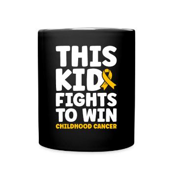Krebs Im Kindesalter Childhood Cancer Awareness - Tasse einfarbig - Schwarz - Vorne