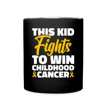 Krebs Im Kindesalter Childhood Cancer Awareness - Tasse einfarbig - Schwarz - Vorne