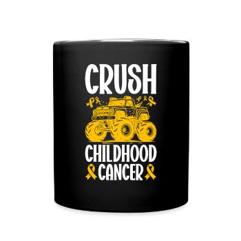 Krebs Im Kindesalter Childhood Cancer Awareness - Tasse einfarbig - Schwarz - Vorne