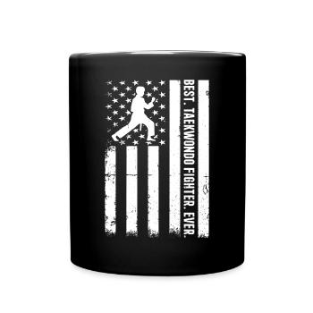 Meilleur combattant de taekwondo de tous les temps - US Flag Taekwondo - Mug uni - noir - Devant