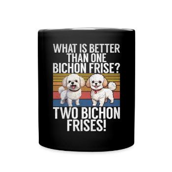 Bichon Frise Gifts - Full Colour Mug - black - Front