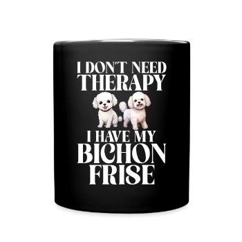 Cadeaux Bichon Frisé - Mug uni - noir - Devant