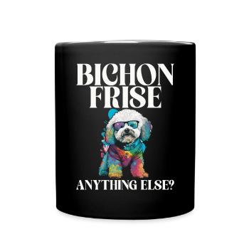 Cadeaux Bichon Frisé - Mug uni - noir - Devant