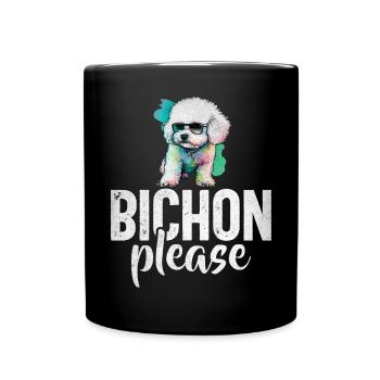 Bichon Frise Gifts - Full Colour Mug - black - Front