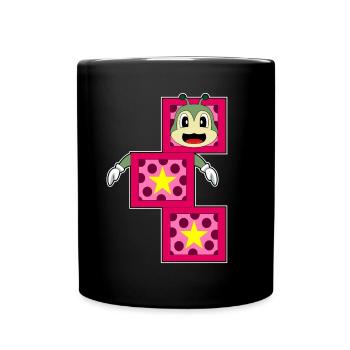 Magie du sorcier chenille - Mug uni - noir - Devant