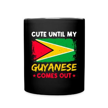 Fier Guyanais - Mug uni - noir - Devant