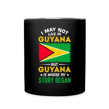 Fier Guyanais - Mug uni - noir - Devant