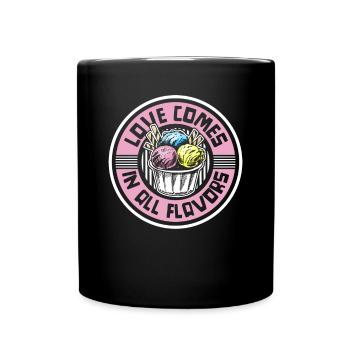 L’amour vient dans toutes les saveurs Gelato Maker Lover Ice - Mug uni - noir - Devant