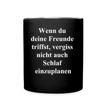 Cadeau « Sleepy Friends » - Mug uni - noir - Devant