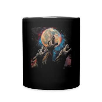 El Chupacabra Crypto Cryptozoologie Lune Hurlante - Mug uni - noir - Devant