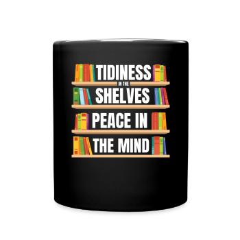 Library Assistant Librarian - Full Colour Mug - black - Front