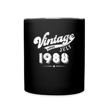 Vintage since July 1988 Birthday Gift - Full Colour Mug - black - Front