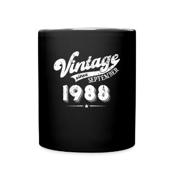 Vintage since September 1988 Birthday Gift - Full Colour Mug - black - Front