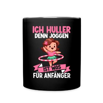 I Huller parce que le jogging est quelque chose pour les débutants Huller - Mug uni - noir - Devant