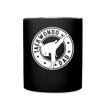 Taekwondo Dad Taekwondo Fighter Taekwondo Daddy - Full Colour Mug - black - Front