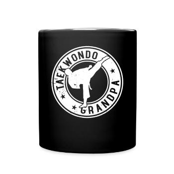 Taekwondo Grandpa Taekwondo Fighter Taekwondo Gran - Full Colour Mug - black - Front