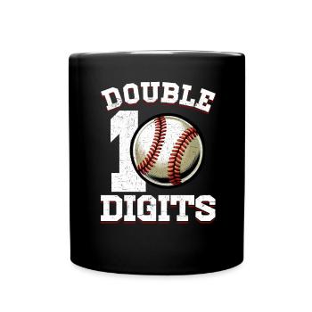 Two-Digit Birthday Decorations Boy 10 - Full Colour Mug - black - Front