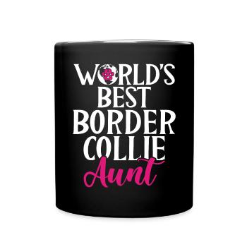 Border Collie Gifts - Tasse einfarbig - Schwarz - Vorne