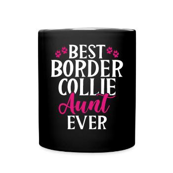 Border Collie Gifts - Tasse einfarbig - Schwarz - Vorne