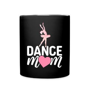 Ballerina Ballett Tänzerin Mama Tanz Mama - Tasse einfarbig - Schwarz - Vorne