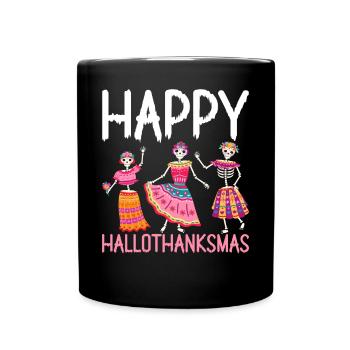 Ballet Halloween Thanksgiving Christmas Hallot - Full Colour Mug - black - Front