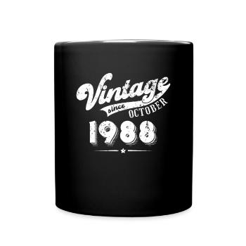 Vintage since October 1988 Birthday Gift - Full Colour Mug - black - Front