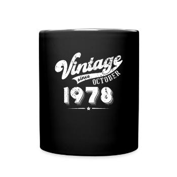 Millésime depuis Octobre 1978 Cadeau d’anniversaire - Mug uni - noir - Devant