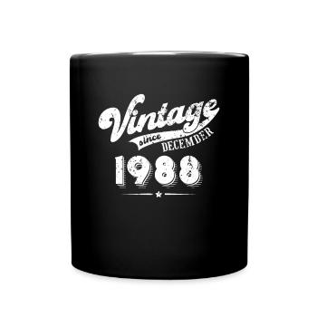 Vintage since December 1988 Birthday Gift - Full Colour Mug - black - Front