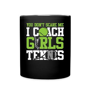 Entraîneur de raquette de joueur de tennis drôle - Mug uni - noir - Devant