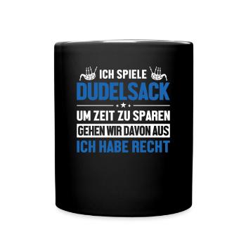 Dudelsackspieler hat immer Recht Blowpipe Player - Mug uni - noir - Devant