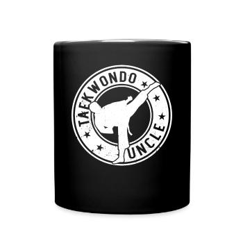 Taekwondo Uncle Taekwondo Fighter Taekwondo Uncle - Tasse einfarbig - Schwarz - Vorne