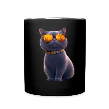 Britisch Kurzhaar Katze BKH Katzenmama Süße Katzen - Tasse einfarbig - Schwarz - Vorne