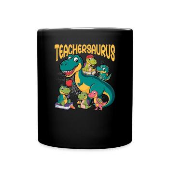 Teachersaurus Rex Dinosaure Professeur Professeur - Mug uni - noir - Devant